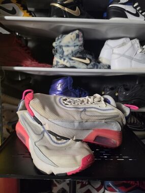 🔥 Nike Air 290  Beige Pink Air Max Running Shoes Women's Size 11